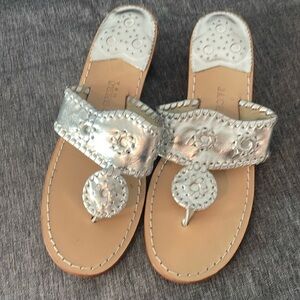 Silver Jack Rogers Sandals.
